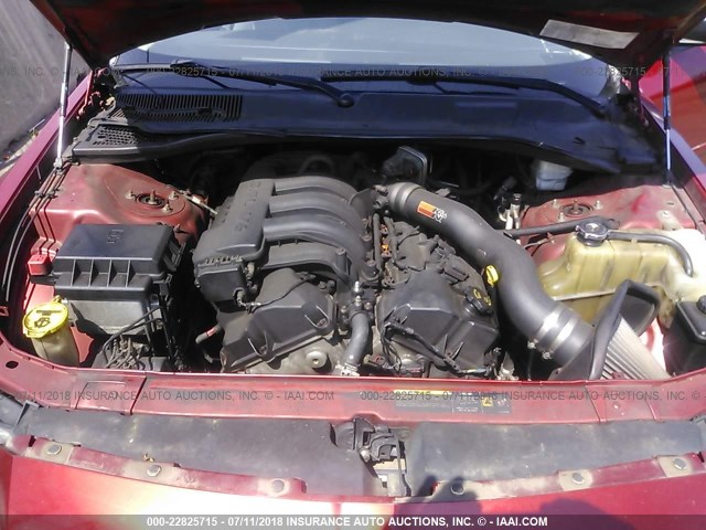 2D4FV48T75H112172 - 2005 DODGE MAGNUM SE RED photo 10