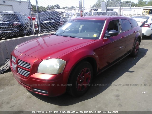 2D4FV48T75H112172 - 2005 DODGE MAGNUM SE RED photo 2