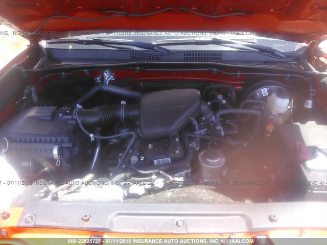 5TFSX5EN4JX058420 - 2018 TOYOTA TACOMA ACCESS CAB/SR/SR5 ORANGE photo 10