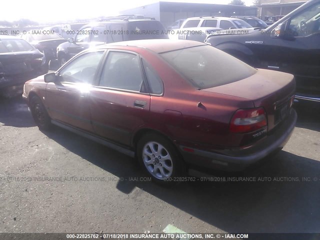 YV1VS2555YF500268 - 2000 VOLVO S40 MAROON photo 3