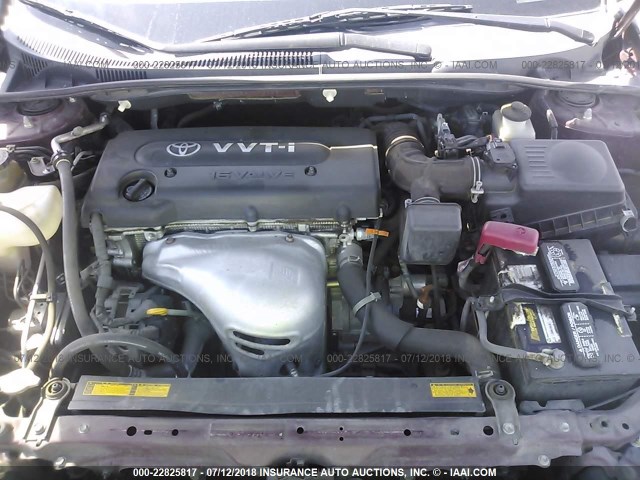 JTKDE177260076168 - 2006 TOYOTA SCION TC 栗色 照片 10