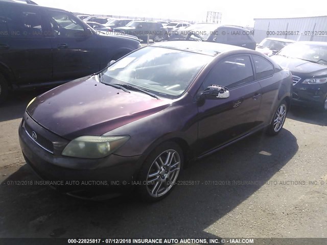 JTKDE177260076168 - 2006 TOYOTA SCION TC 栗色 照片 2