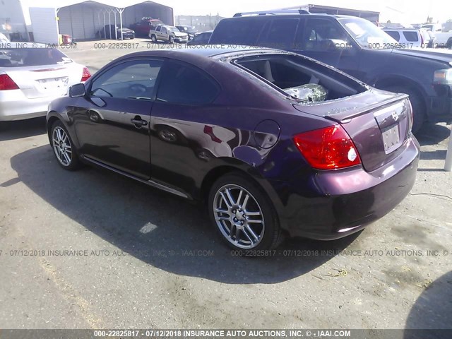 JTKDE177260076168 - 2006 TOYOTA SCION TC 栗色 照片 3