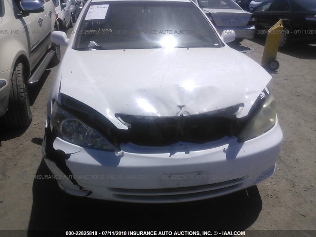 4T1BE32K84U375302 - 2004 TOYOTA CAMRY LE/XLE/SE WHITE photo 6