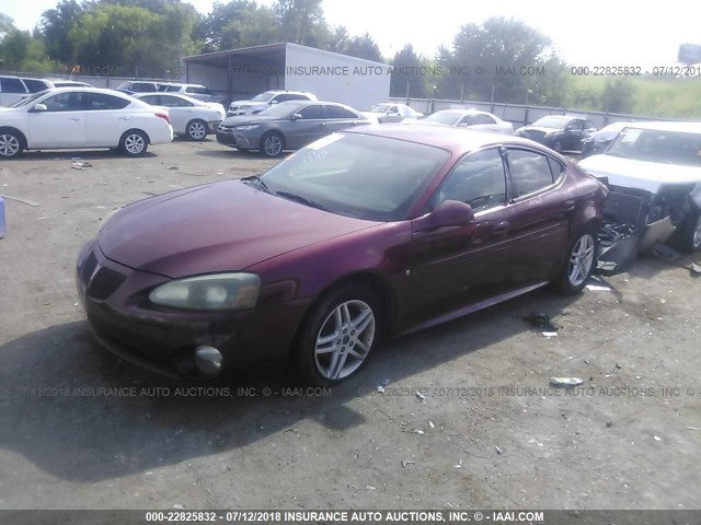 2G2WR554561150793 - 2006 PONTIAC GRAND PRIX GT RED photo 2