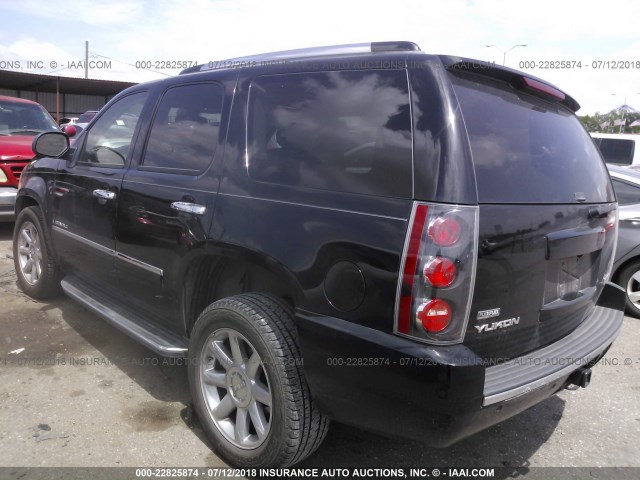 1GKFC03239R238789 - 2009 GMC YUKON DENALI BLACK photo 3