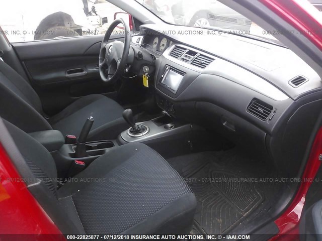 JA3AJ86E76U008079 - 2006 MITSUBISHI LANCER OZ RALLY RED photo 5