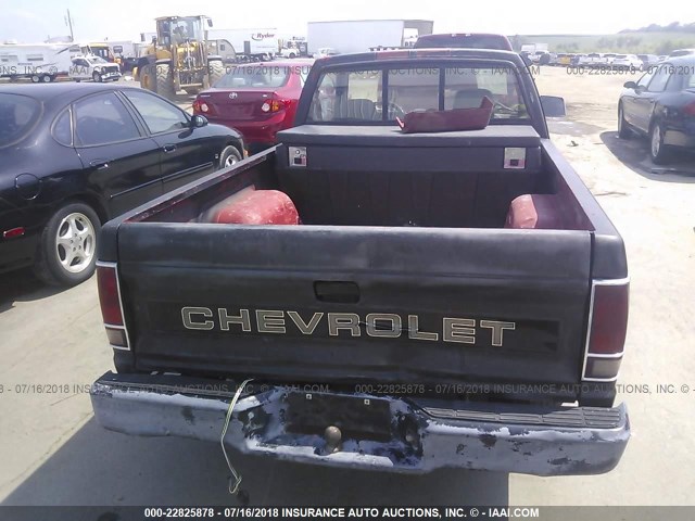 1GCCS14Z7K8156742 - 1989 CHEVROLET S TRUCK S10 BLACK photo 8