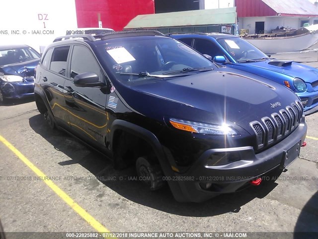 1C4PJMBS4FW681979 - 2015 JEEP CHEROKEE TRAILHAWK BLACK photo 1