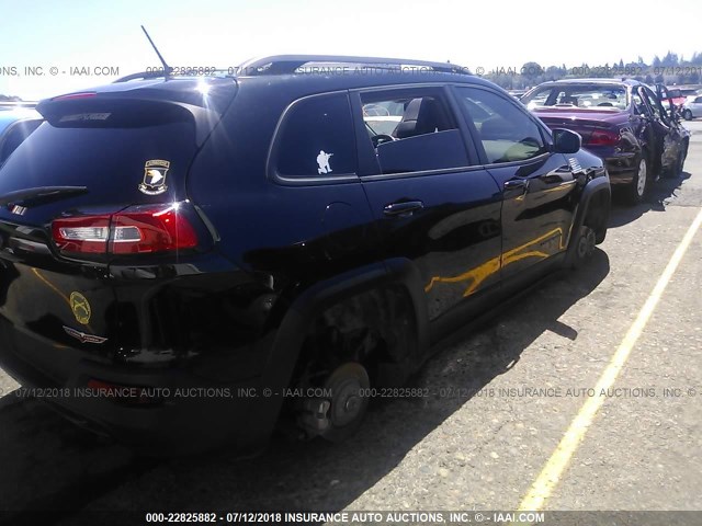 1C4PJMBS4FW681979 - 2015 JEEP CHEROKEE TRAILHAWK 黑色 照片 4