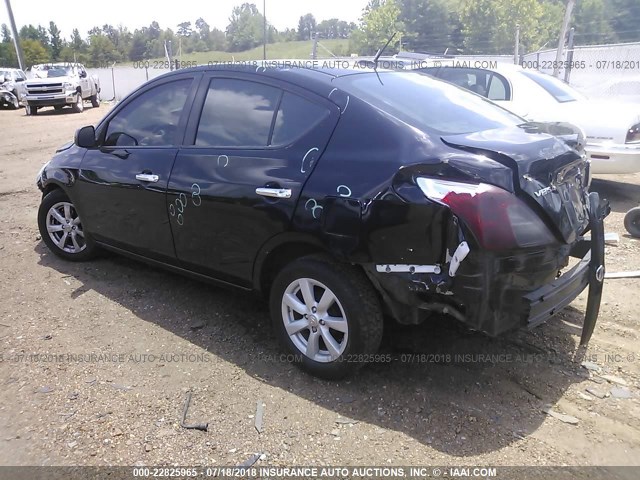 3N1CN7AP4CL858424 - 2012 NISSAN VERSA S/SV/SL BLACK photo 3