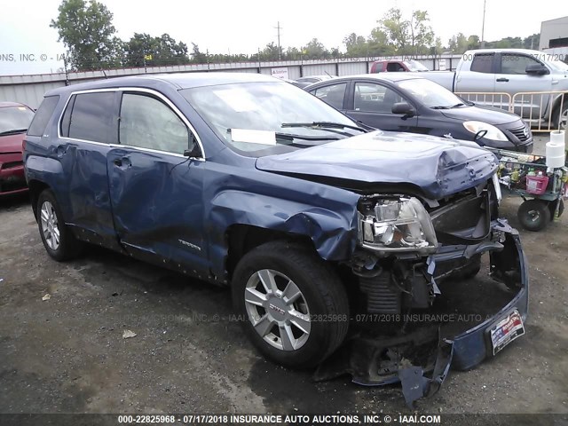 2GKALMEK0C6124881 - 2012 GMC TERRAIN SLE BLUE photo 1