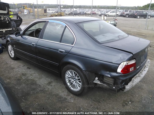 WBADT63411CF00744 - 2001 BMW 530 I AUTOMATIC GRAY photo 3