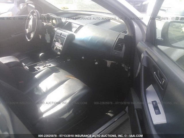 JN8AZ08W14W314900 - 2004 NISSAN MURANO SL/SE SILVER photo 5