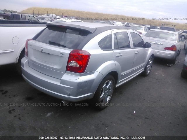 1B3HB78K07D197736 - 2007 DODGE CALIBER R/T SILVER photo 4