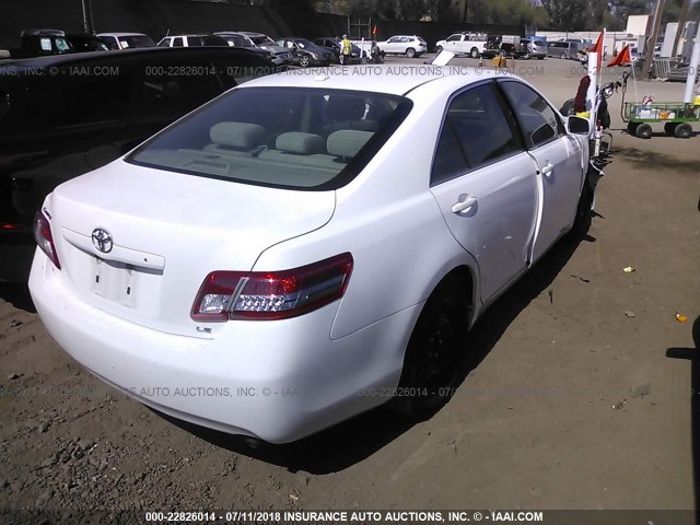 4T4BF3EK5BR167762 - 2011 TOYOTA CAMRY SE/LE/XLE თეთრი ფოტო 4