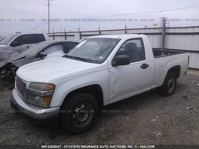 1GTCS148468132069 - 2006 GMC CANYON WHITE photo 2