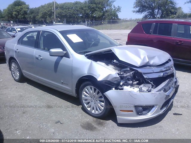 3FADP0L38AR135530 - 2010 FORD FUSION HYBRID SILVER photo 1