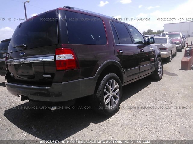 1FMJU1HT9HEA77859 - 2017 FORD EXPEDITION XLT/KING RANCH Champagne photo 4