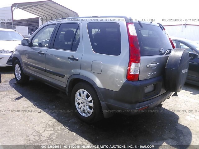 JHLRD68806C022227 - 2006 HONDA CR-V EX GRAY photo 3