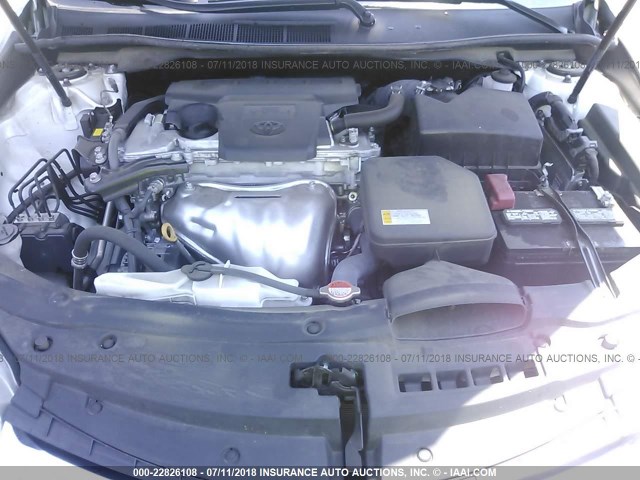 4T1BF1FK9GU505085 - 2016 TOYOTA CAMRY LE/XLE/SE/XSE Սպիտակ լուսանկար 10