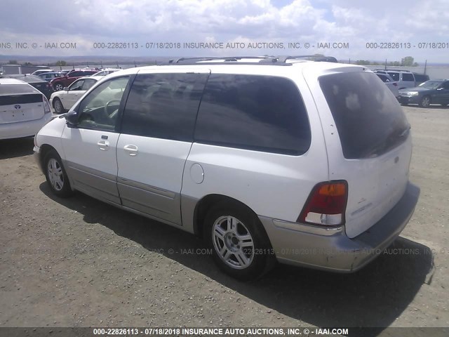 2FMZA534X3BB91926 - 2003 FORD WINDSTAR SEL WHITE photo 3