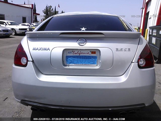 1N4BA41E67C808939 - 2007 NISSAN MAXIMA SE/SL SILVER photo 6