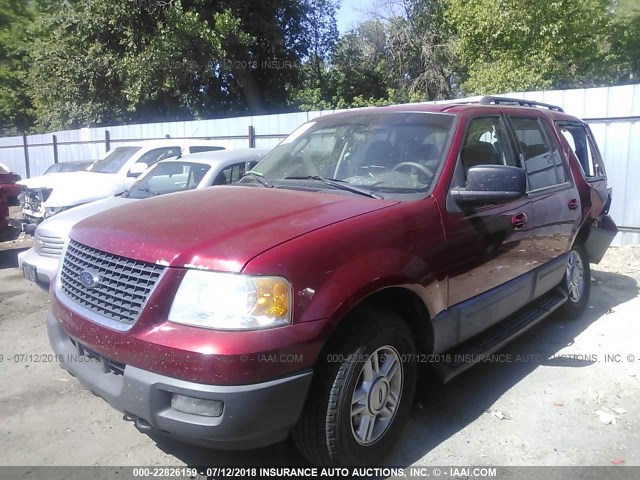 1FMPU16556LA83424 - 2006 FORD EXPEDITION XLT RED photo 2