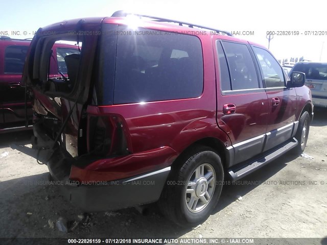 1FMPU16556LA83424 - 2006 FORD EXPEDITION XLT RED photo 4