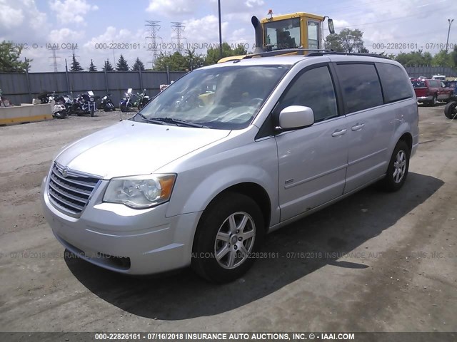 2A8HR54PX8R818780 - 2008 CHRYSLER TOWN & COUNTRY TOURING SILVER photo 2