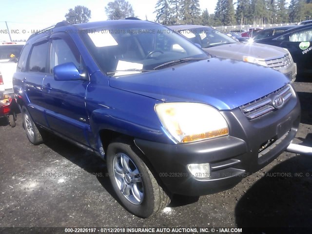 KNDJE723567262540 - 2006 KIA NEW SPORTAGE  BLUE photo 1