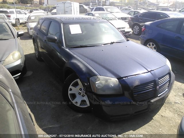 2D4FV48T15H512907 - 2005 DODGE MAGNUM SE Dark Blue photo 1