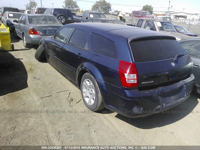 2D4FV48T15H512907 - 2005 DODGE MAGNUM SE Dark Blue photo 3