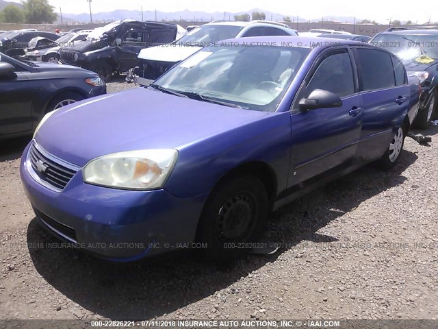 1G1ZS58F27F174160 - 2007 CHEVROLET MALIBU LS BLUE photo 2