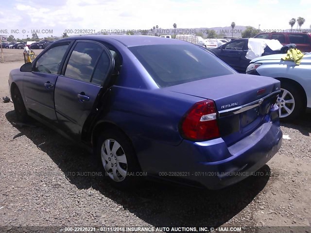 1G1ZS58F27F174160 - 2007 CHEVROLET MALIBU LS BLUE photo 3