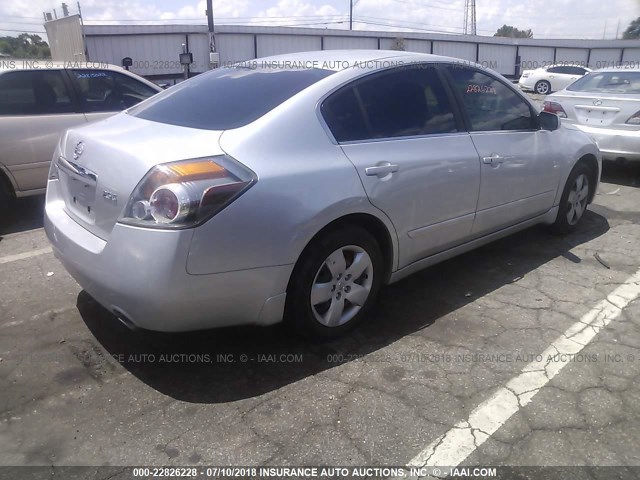 1N4AL21E97C155517 - 2007 NISSAN ALTIMA 2.5/2.5S SILVER photo 4