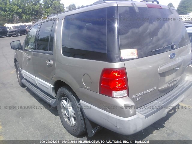 1FMPU16L43LB61699 - 2003 FORD EXPEDITION XLT BROWN photo 3