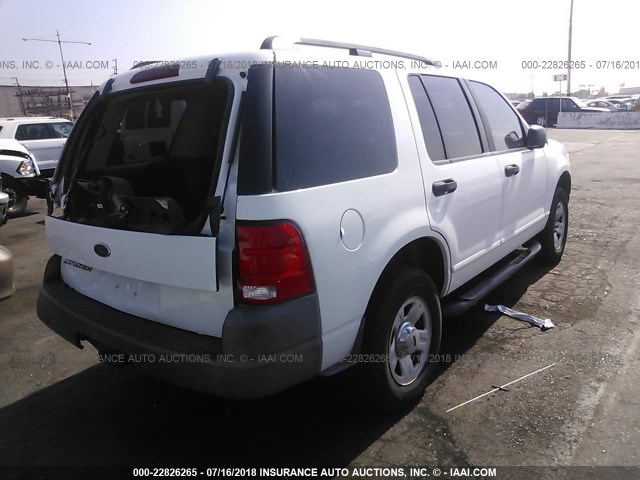 1FMZU62K33ZA34281 - 2003 FORD EXPLORER XLS/XLS SPORT WHITE photo 4