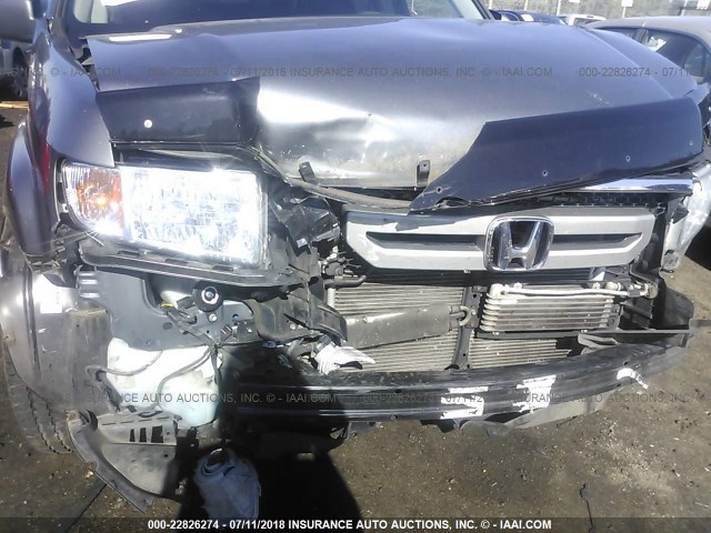 5FPYK16559B100199 - 2009 HONDA RIDGELINE RTL GRAY photo 6