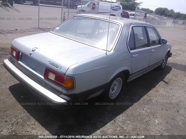 WBAFF8404E9474275 - 1984 BMW 733 I AUTOMATIC SILVER photo 4