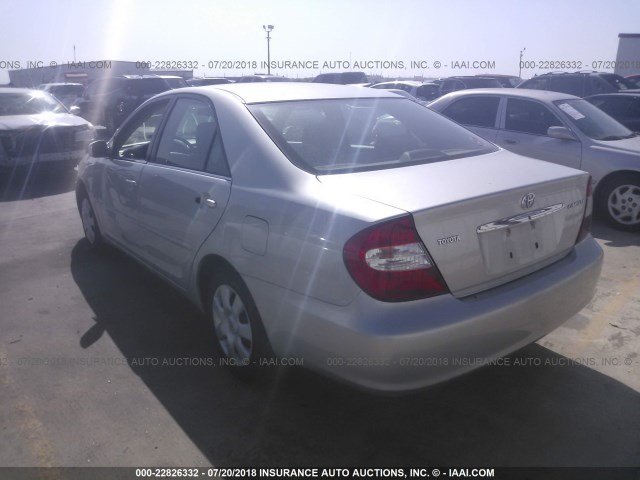 4T1BE32K63U730563 - 2003 TOYOTA CAMRY LE/XLE/SE GRAY photo 3