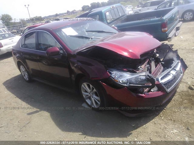 4S3BMBC63D3045866 - 2013 SUBARU LEGACY 2.5I PREMIUM MAROON photo 1