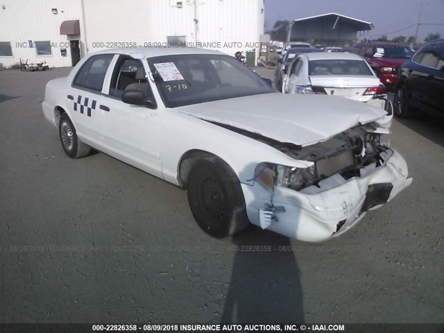 2FAFP71W61X159583 - 2001 FORD CROWN VICTORIA POLICE INTERCEPTOR WHITE photo 1