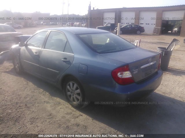 4T1BF30K74U574230 - 2004 TOYOTA CAMRY LE/XLE/SE Көк фото 3