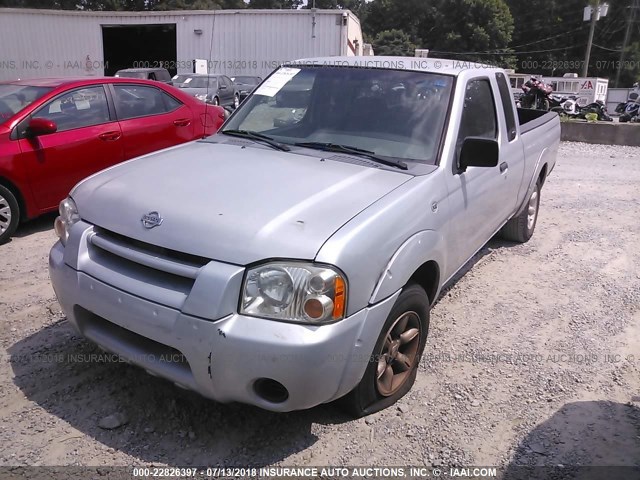 1N6DD26S01C328137 - 2001 NISSAN FRONTIER KING CAB XE SILVER photo 2