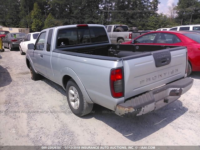 1N6DD26S01C328137 - 2001 NISSAN FRONTIER KING CAB XE SILVER photo 3