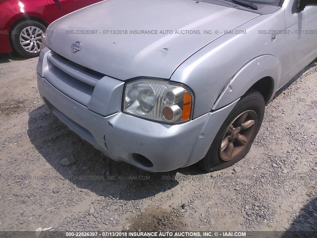 1N6DD26S01C328137 - 2001 NISSAN FRONTIER KING CAB XE SILVER photo 6