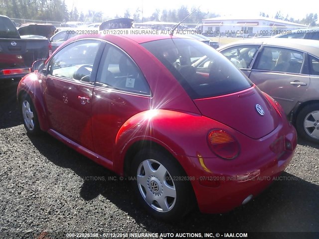 3VWCA21C8XM435416 - 1999 VOLKSWAGEN NEW BEETLE GLS RED photo 3