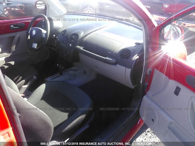 3VWCA21C8XM435416 - 1999 VOLKSWAGEN NEW BEETLE GLS წითელი ფოტო 5