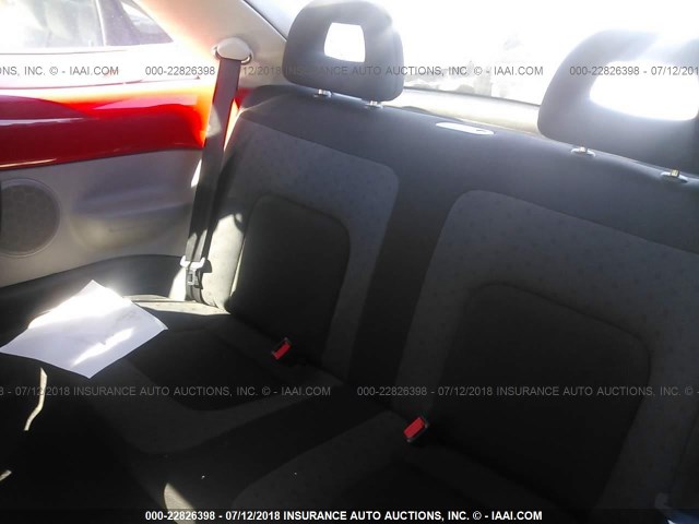 3VWCA21C8XM435416 - 1999 VOLKSWAGEN NEW BEETLE GLS წითელი ფოტო 8